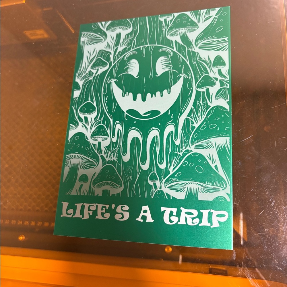 Green Psychedelic Art Print